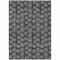Homeroots 5' X 8' Black Gray And Ivory Geometric Washable Indoor Outdoor Area Rug 583325 - alternate 2