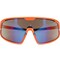 Bouton Optical Enhanced Coverage Full Frame Safety Glasses, w/Hi-Vis Orange Frame, Blue Mirror Plus PRO Lens, and Ant 250-43-0006 - alternate 2