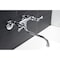 Kingston Brass Double-Handle Wall Mount Bathroom Faucet, Polished Chrome KS315C - alternate 2