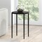 Homeroots 24" Black Metal Round End Table 543848 - alternate 2