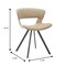 Leisuremod Wooden Dining Chair Modern style Nymia Collection Washed Walnut in Taupe NCWW-22TP - alternate 2