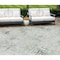 Homeroots 10' X 14' Artichoke Green And Ivory Geometric Washable Indoor Outdoor Area Rug 588267 - alternate 1