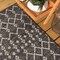 Jonathan Y Ourika Moroccan Geometric Textured Weave Black/Gray 3 ft Round Indoor/Outdoor Area Rug SMB108F-3R - alternate 4