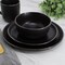 Elama Leo 16 Piece Stoneware Dinnerware Set In Black ELM-LEO-BK - alternate 2