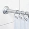 Zenith Zenna Home Straight 41'' To 72'' Adjustable Fixed Shower Rod in Chrome 648SS - alternate 2