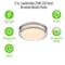 Westinghouse Lauderdale 11in 23W LED Indoor Flush Mount, Color Temp Select, Brushed Nickel, Frosted Acrylic 6136000 - alternate 2