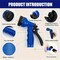 Wrightmaster Expandable 3/4 in. x 100 ft. Standard Garden Hose w/ Multi-Function Nozzle, 7 Spray Mode ZR-HYSG100FTB - alternate 2