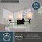 Vaxcel Laurelhurst 3-Light Vanity Light, Matte Black, White Marble Glass, 22-In. Wide W0577 - alternate 2