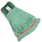 Rubbermaid Commercial 5in String Wet Mop, 22oz Dry Wt, Side Gate Connect, Loop-End, Green, Cotton/Synthetic, FGA25206GR00 FGA25206GR00 - alternate 1