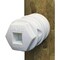 Dare Products Screw-On White Polyethylene Hex Head Electric Fence Insulator 3999 HD - alternate 2