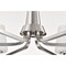 Nuvo Lune, 6 Light Chandelier, Brushed Nickel Finish, Etched White Glass 60/8226 - alternate 2