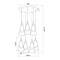Z-Lite Aimie 7-Light Chandelier, 18 in W x 13 in H, Brushed Nickel 828P6-7R-BN - alternate 2
