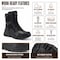 Handpoint Mens 8 in Military Tactical Boots-Slip Resistant Combat Work Boots with YKK Side Zipper, 10 AMY1003EE-10 - alternate 2