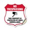 Signmission No Trespassing Shield Sign This Property, 18 Inch X 18 Inch, Vinyl Decal SHI-D-18-424 - alternate 1