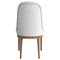 Leisuremod Verisma Collection Modern Wooden Dining Chair in White, 2PK VC57W2 - alternate 3