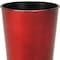 Homeroots 5in Red Recycled Plastic Indoor Outdoor Round Pot Planter 488247 - alternate 2