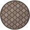Homeroots 8' Brown Round Geometric Indoor Outdoor Area Rug 572802 - alternate 2
