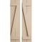 Ekena Millwork Rustic Two Board Joined Board-n-Batten Rough Cedar Faux Wood Shutters w/Z-Board, 11W x 76H, PR SHUBJZ11X76RCPR - alternate 1