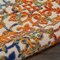 Homeroots 3' X 4' Navy Blue Beige Green Orange And Red Trellis Indoor Outdoor Area Rug 546790 - alternate 2
