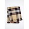 Homeroots 55" X 70" Camel Black Red And White Cotton Blend Plaid Throw Blanket with Fringe 702222 - alternate 2