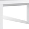 Homeroots 47" White Wood Block Console Table 555123 - alternate 2