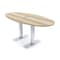 Skutchi Designs 6ft Boval Conference Table With Power | Harmony Series | 6 Person Meeting Room Table HAR-BOVL-36X72-T-K525-ESIL - alternate 1