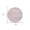 Homeroots 8' Pink Blue And Purple Round Striped Washable Indoor Outdoor Area Rug 597273 - alternate 3