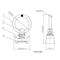 Mytee Products 4 Feet L-Track Black Powder Coated 2 and Stud with Black Powder coated Ring 8, 8PK LTK4-BLKx2-LTKS-BLKx8 - alternate 2