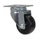 Vestil Rubber Swivel Caster 3 In. Diameter x 1 In. Width 198 Lb. Capacity Black CST-VE-3X1RU-S - alternate 2