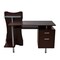 Homeroots 51" Chocolate Wood and Stainless Steel Computer Desk 723742 - alternate 3