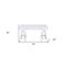 Homeroots 54" White and Silver Writing Desk With Two Drawers 491475 - alternate 3