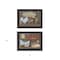Homeroots Set Of Two Home Grown 3 Black Framed Print Wall Art, 2PK 407168 - alternate 2