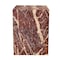 Homeroots 20" Red Marble Square Block End Table 569938 - alternate 2