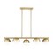 Z-Lite Realm Sphere 5 Light Linear Chandelier, Modern Gold, 42 In W 7517-5L-MGLD - alternate 2