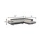 Homeroots Gray Leather L Shaped Two Piece Corner Sectional 366196 - alternate 3