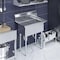 Amgood 22 in. x 34 in. Stainless Steel Two Compartment Sink with 14 in. x 16 in. x 11 in. Bowls AMG SINK S2C-141611-NF-Z - alternate 2