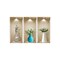 Homeroots Set of Three Ava Faux Niche 3D Peel and Stick Wall Decals, 3PK 565379 - alternate 2