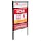 M&T Displays Real Estate Yard Sign, Open House Property Sign, Landscape 24x18 Inch 42 Tall Black Metal-5 Pack URESB0H224X9005 - alternate 2