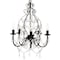 Jonathan Y Maura 5-Light 17" Crystal/Metal LED Chandelier, Black JYL9016A - alternate 2