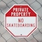 Signmission Private Property No Skateboarding, 6 Inch X 6 Inch, Plastic Sign OC-P-6-155 - alternate 2