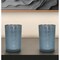 Homeroots Set of Two Navy Blue Abstract Glass Tabletop Tealight Candle Holders, 2PK 517625 - alternate 3