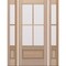 Doornmore G7504, 65.25" x 82" ( 36" Door + 2x12" Side) Left Hand, Mahogany SDL 4 Lite, 3/4 Lite Exterior Door G7504-SW-3680-G7502-SL_1-2_LI - alternate 1