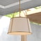 Vaxcel Marion 1-Light Mystic Gold Mid-Century Modern Pendant with White Fabric Shade P0435 - alternate 2
