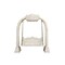 Homeroots 89in White Floral Solid Wood Distressed Solid Wood Bench 635824 - alternate 2