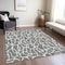 Homeroots 3' X 5' Gray And Ivory Geometric Washable Indoor Outdoor Area Rug 599286 - alternate 2