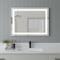 Homeroots 28" Clear Lighted Frameless Bathroom Vanity Mirror 636263 - alternate 2