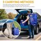Simple Deluxe Moving Bags, Heavy Duty Storage Totes with Lids, Sturdy Handlesand Zipper, Extra Large, Blue, 4PK HKBAGXMOVING25BLUX4 - alternate 2