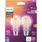 Philips LED Bulb A19 E26 Medium Soft White 60 Watt Equivalence Glass, 2PK 573477 - alternate 3
