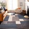 World Rug Gallery Contemporary Modern Geometric Boxes Design Non-Slip Area Rug 9 ft x 12 ft Blue 506BLUE9X12 - alternate 2