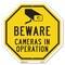 Signmission Beware Cameras in Operation, 10 Inch X 10 Inch, Aluminum Metal Signs OC-A-10-23 - alternate 1